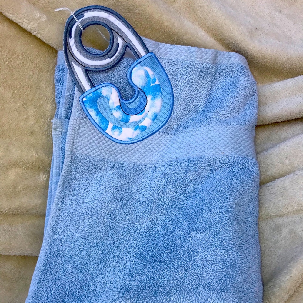 Hanging Embroidered Applique Towel